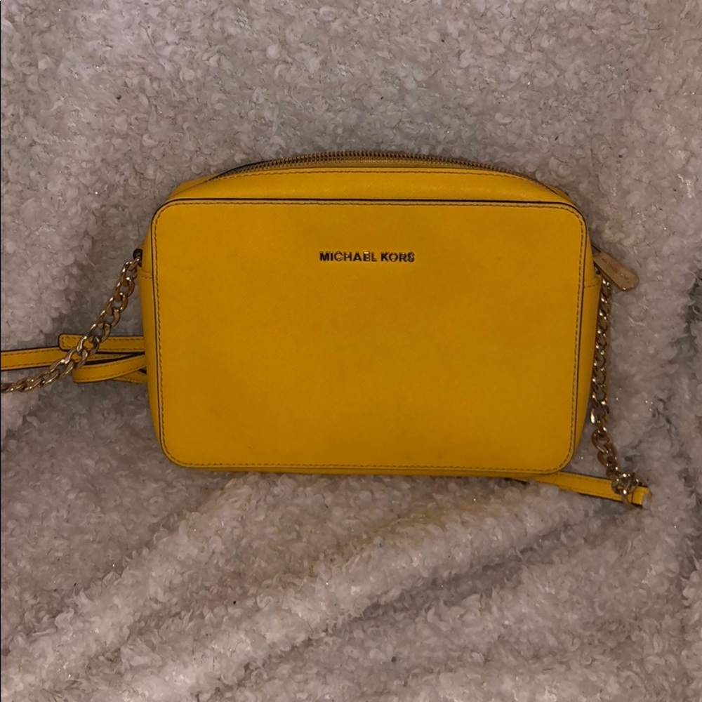 Yellow Michael Kora crossbody
